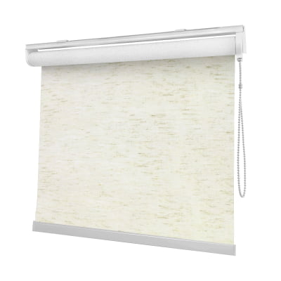 Cortina Rolô Natural Tecido Blackout Coleção Linho Cor Mescla