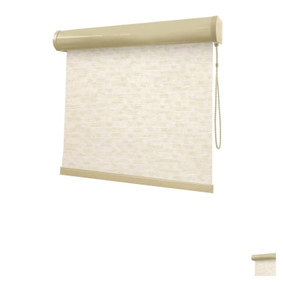Cortina Rolô Natural Tecido Blackout Coleção TJ Cor 2606