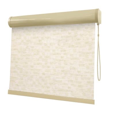 Cortina Rolô Natural Tecido Blackout Coleção TJ Cor 2606