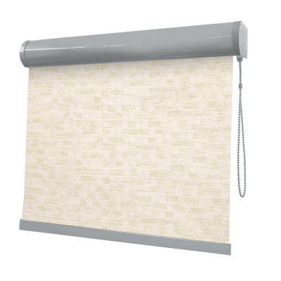 Cortina Rolô Natural Tecido Blackout Coleção TJ Cor 2606