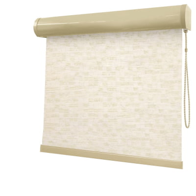 Cortina Rolô Natural Tecido Blackout Coleção TJ Cor 2606