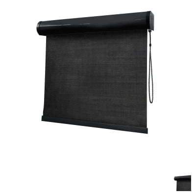 Cortina Rolô Preta Tecido Blackout Coleção Shantung Cor Black