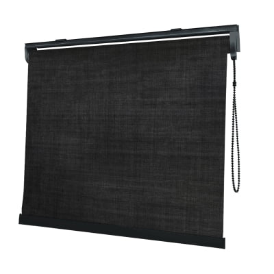 Cortina Rolô Preta Tecido Blackout Coleção Shantung Cor Black