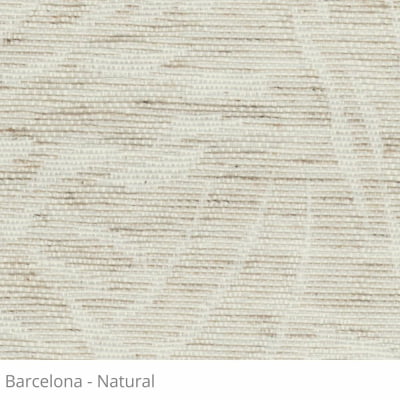 Cortina Rolô Natural Tecido Translúcido Coleção Barcelona Cor Natural