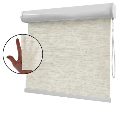 Cortina Rolô Natural Tecido Translúcido Coleção Barcelona Cor Natural Cortina Rolô Natural Tecido Translúcido Coleção Barcelona Cor Natural