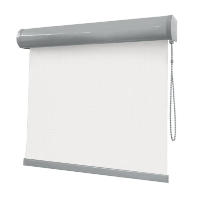 Cortina Rolô Branca Tecido Tela Solar Coleção Screen Reflete 5% Cor White