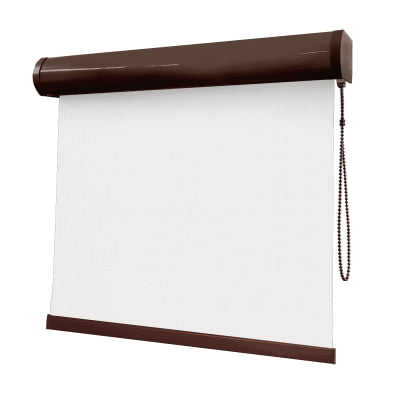 Cortina Rolô Branca Tecido Tela Solar Coleção Screen Reflete 5% Cor White