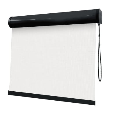 Cortina Rolô Branca Tecido Tela Solar Coleção Screen Reflete 5% Cor White