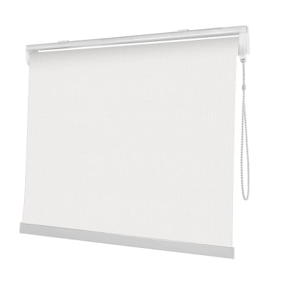 Cortina Rolô Branca Tecido Tela Solar Coleção Screen Reflete 5% Cor White