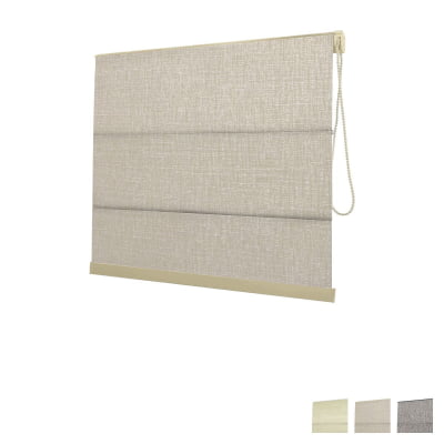 Cortina Romana Blackout Tecido Stucco