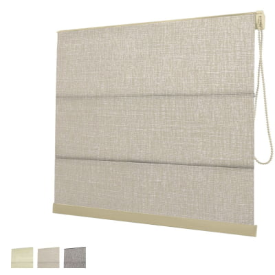 Cortina Romana Blackout Tecido Stucco