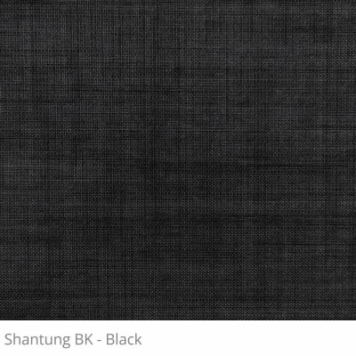 Cortina Romana Preta Tecido Blackout Coleção Shantung Cor Black
