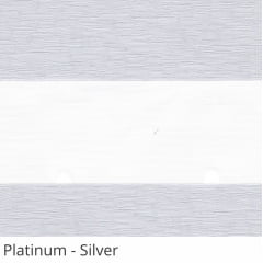 Cortina Rolô Double Vision Tecido Platinum